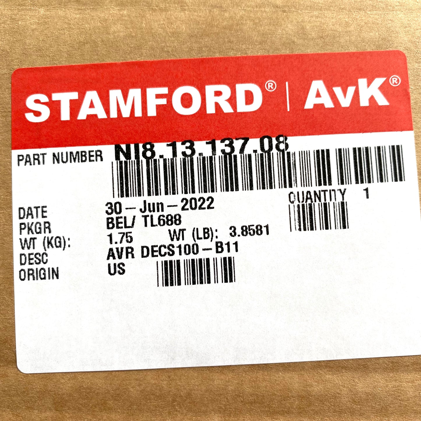 Stamford DECS B100 B11 / N181313708 AVR