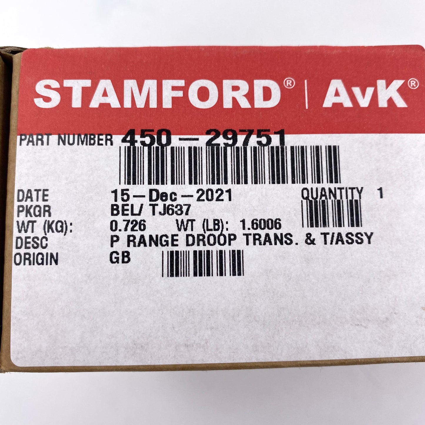 Stamford 450-29751 Droop Kit